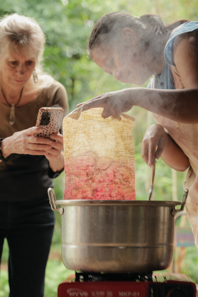 Barkcloth Surface Design Using Natural Dyes with Novieta Tourisia | 7-11 July 2025