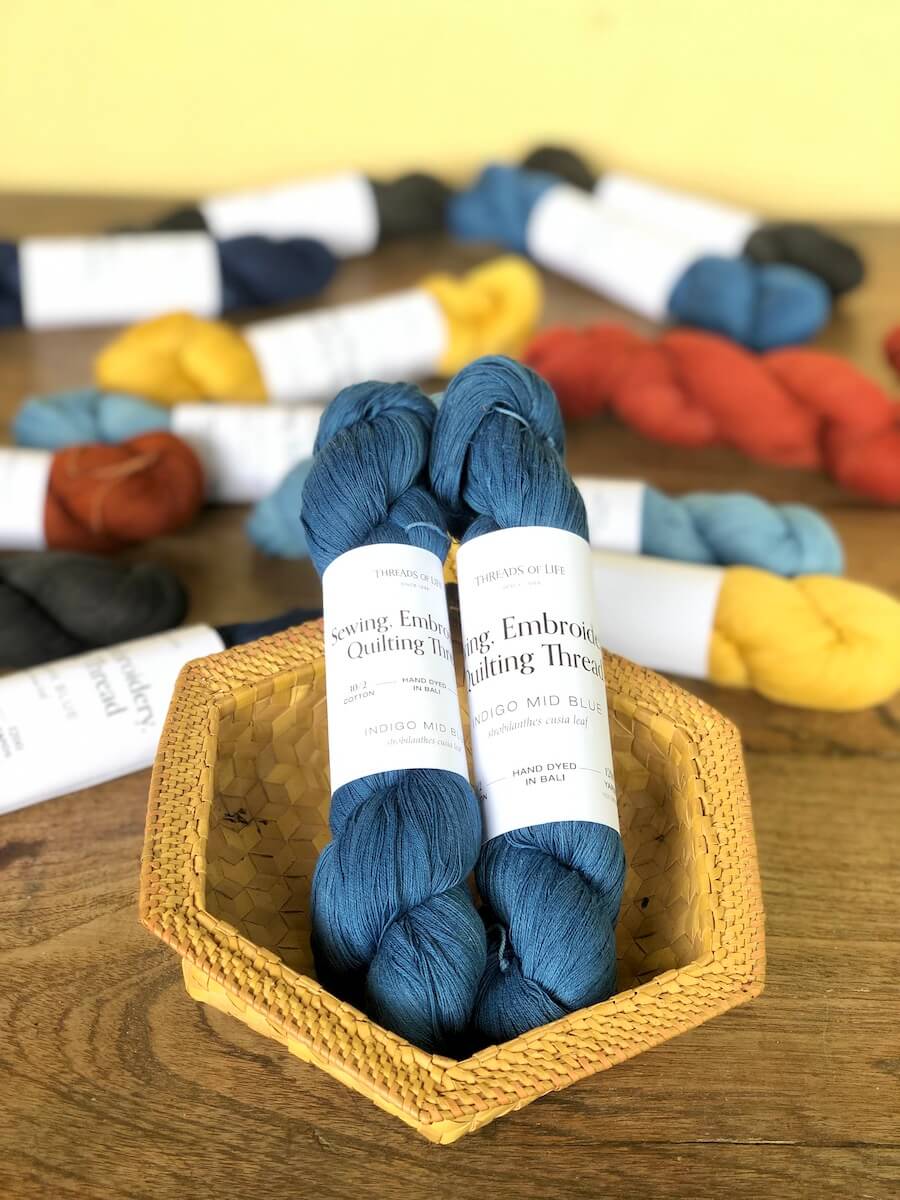 Indigo Hand-sewing Thread 1100 meters – Threads of Life